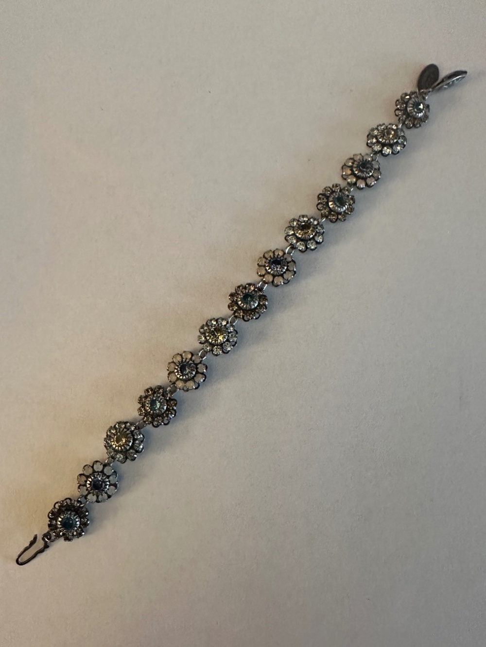 Liz Palacios Crystal Flower Bloom Bracelet